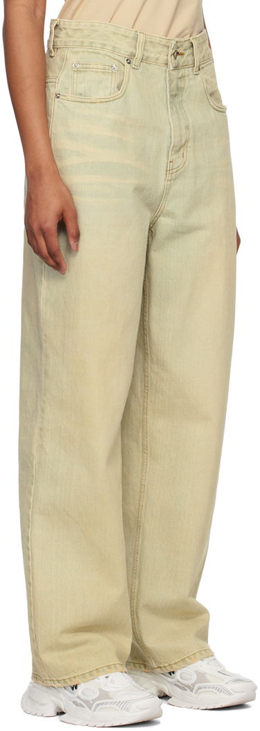 Jeans We11done Wide-Leg Jeans Grøn | WD-DP1-23-357-W-BG, 1