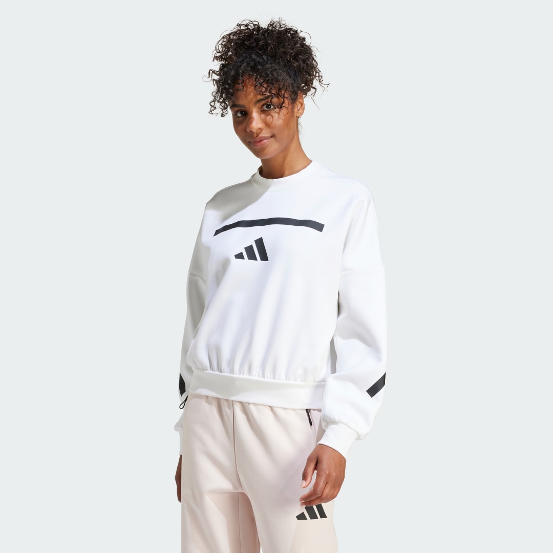 Sweatshirt adidas Performance Z.N.E. Sweatshirt Hvid | JI7554, 0