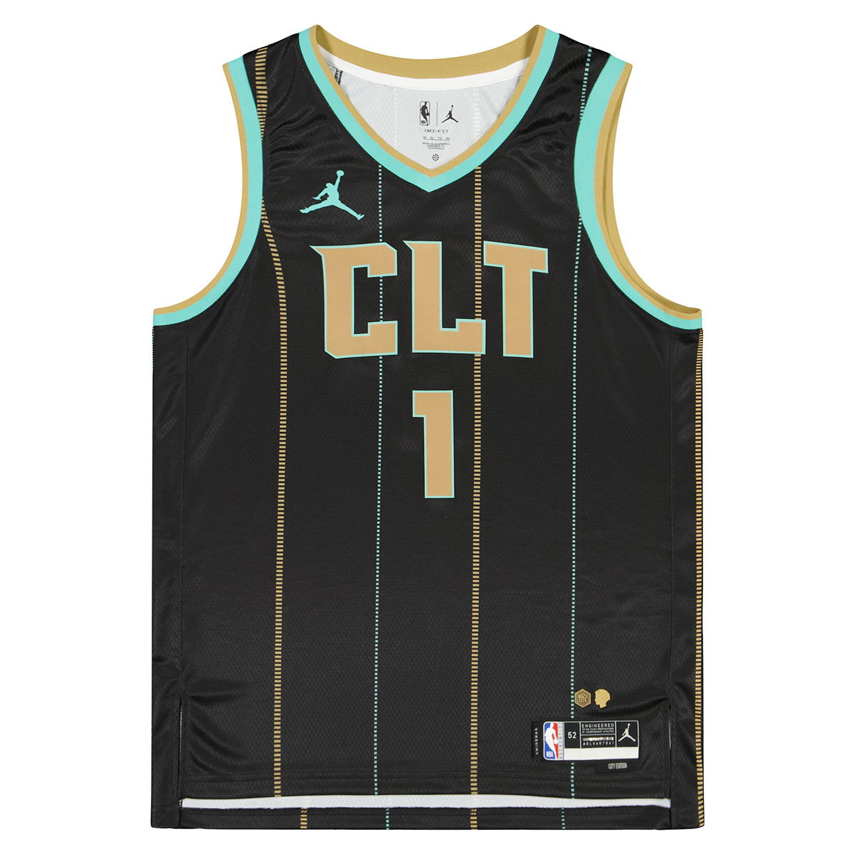 Jersey Jordan NBA Lamelo Ball Charlotte Hornets City Edition Swingman Jersey Sort | DO9587-011, 1