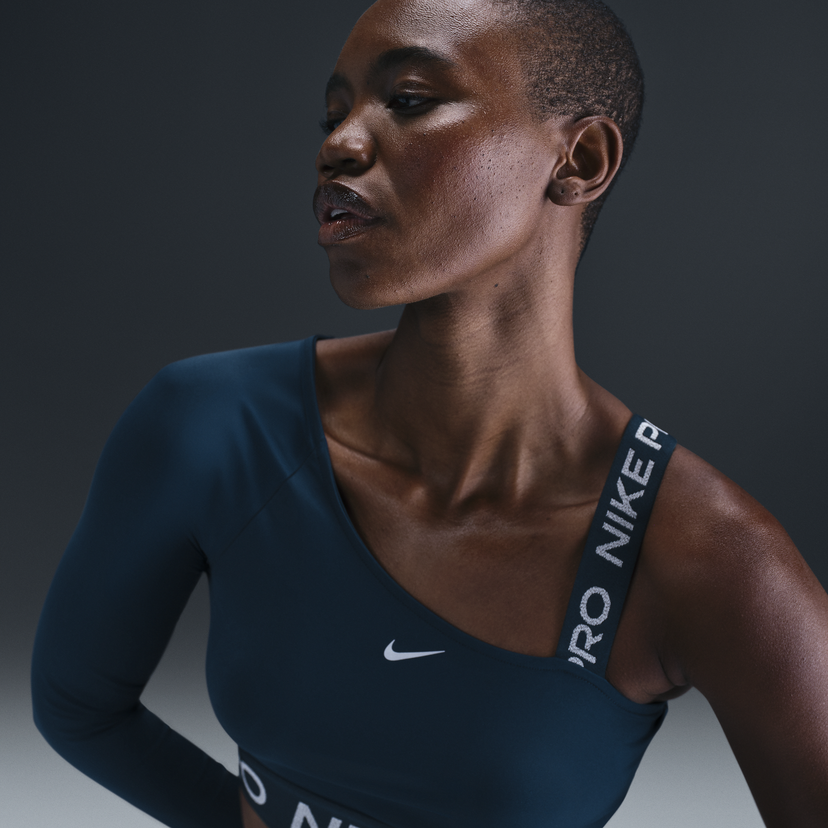 Crop top Nike Asymmetric Dri-FIT Top Blå | FV8100-478