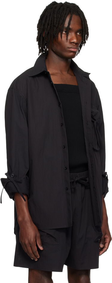 Skjorte Simone Rocha Simone Rocha Bow Detail Workwear Shirt Lyserød | 5319 1219, 4