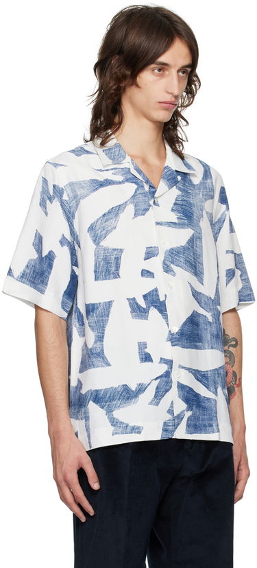 Skjorte Paul Smith Paul Smith Abstract Print Shirt Hvid | M1R-905U-N02392-40, 1