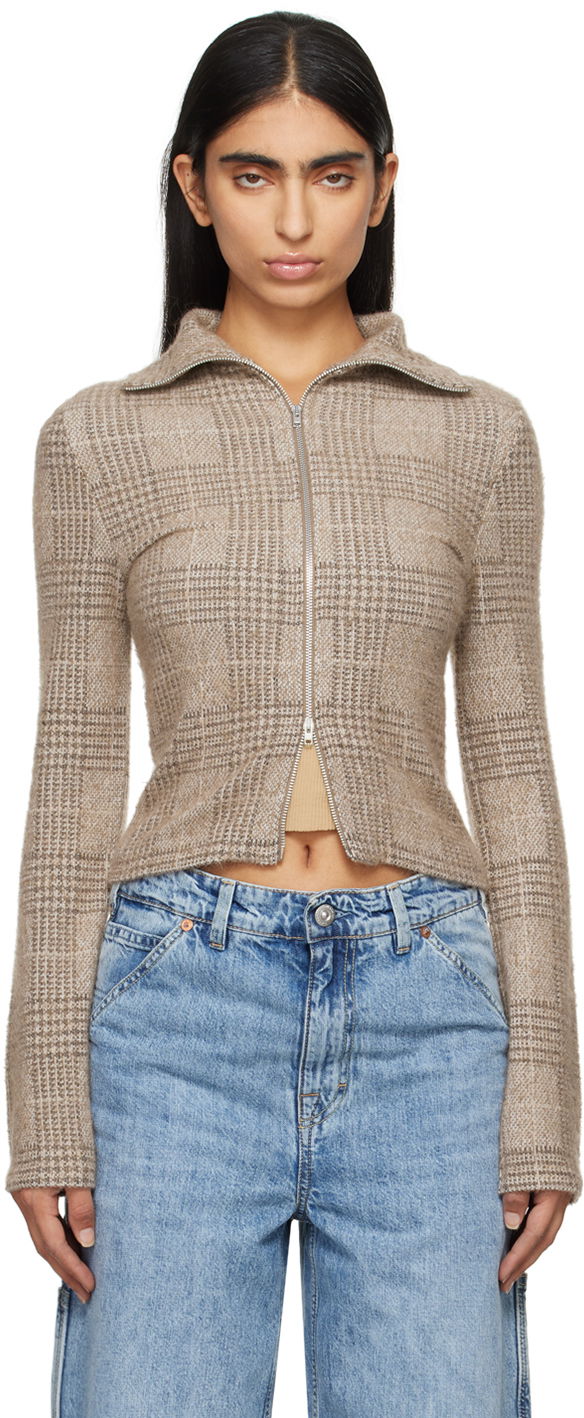 Sweater OUR LEGACY Slim Zip Sweater Beige | W4246SBH, 0