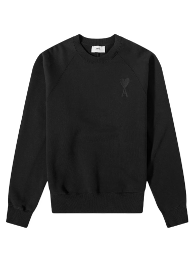 Sweater AMI Tonal Heart Crewneck Sort | USW002-747001