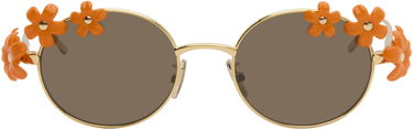 Solbriller Loewe Paula's Ibiza Daisy Field Round Daisy-Embellished Sunglasses Orange | LW40173UW5130F 192337236198, 0