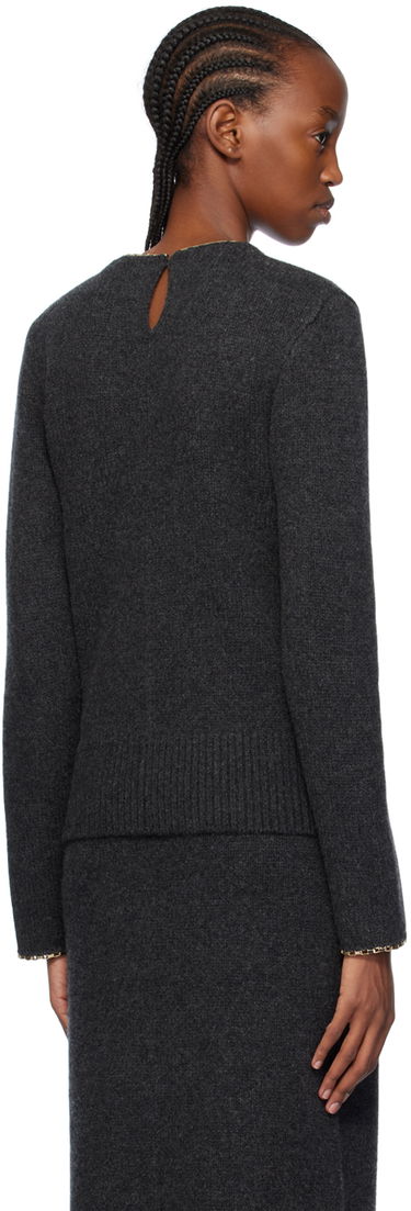 Sweater TOTEME TOTEME Chain-Edge Sweater Grå | 241-WRT1015-YA0004, 2