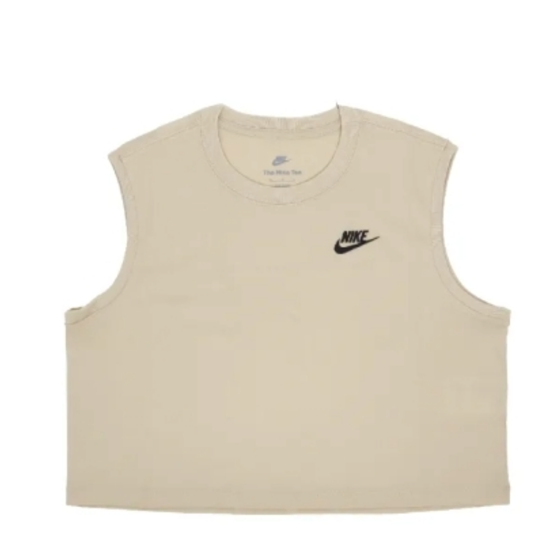 Tanktop Nike Sportswear Club Sleeveless Cropped Top Beige | FV5506-126, 0