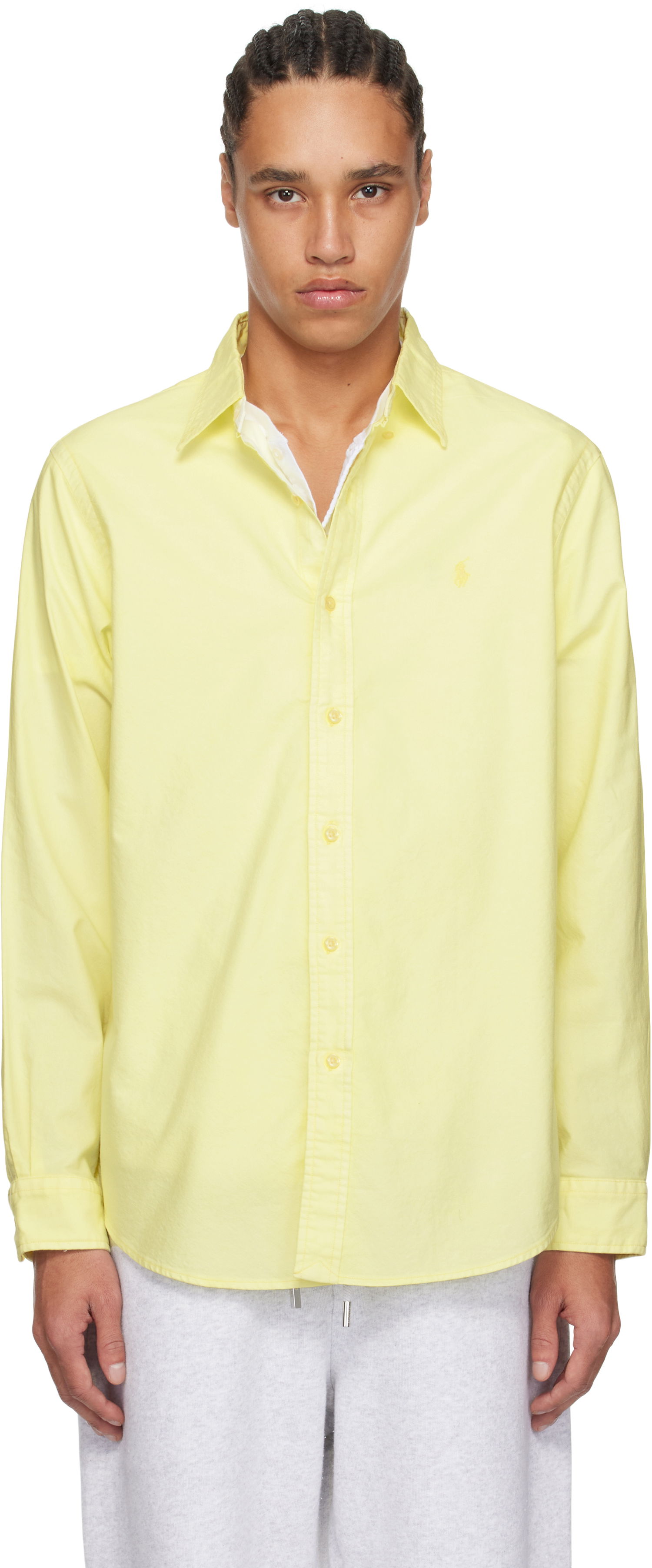 Skjorte Polo by Ralph Lauren Polo Ralph Lauren Classic Fit Mineral Dyed Oxford Shirt Gul | 710965794006, 0