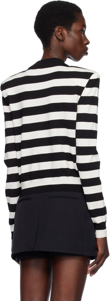 Sweater Balmain Balmain Knit Striped Cardigan with Face Design Sort | EF0KL133KI32, 2