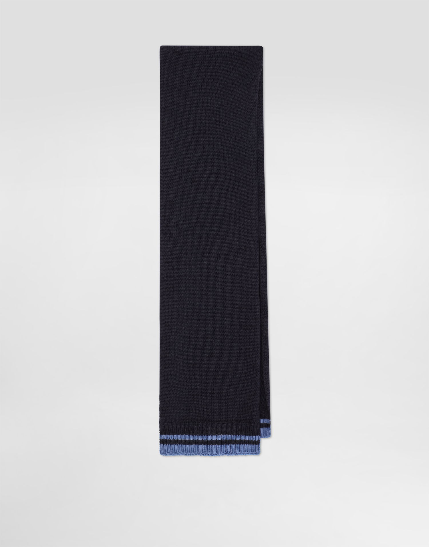 Tørklæde Dolce & Gabbana Dolce & Gabbana Knitted Scarf with Embroidered DG Patch Mørkeblå | LBKAG6JDVBIB3895, 1