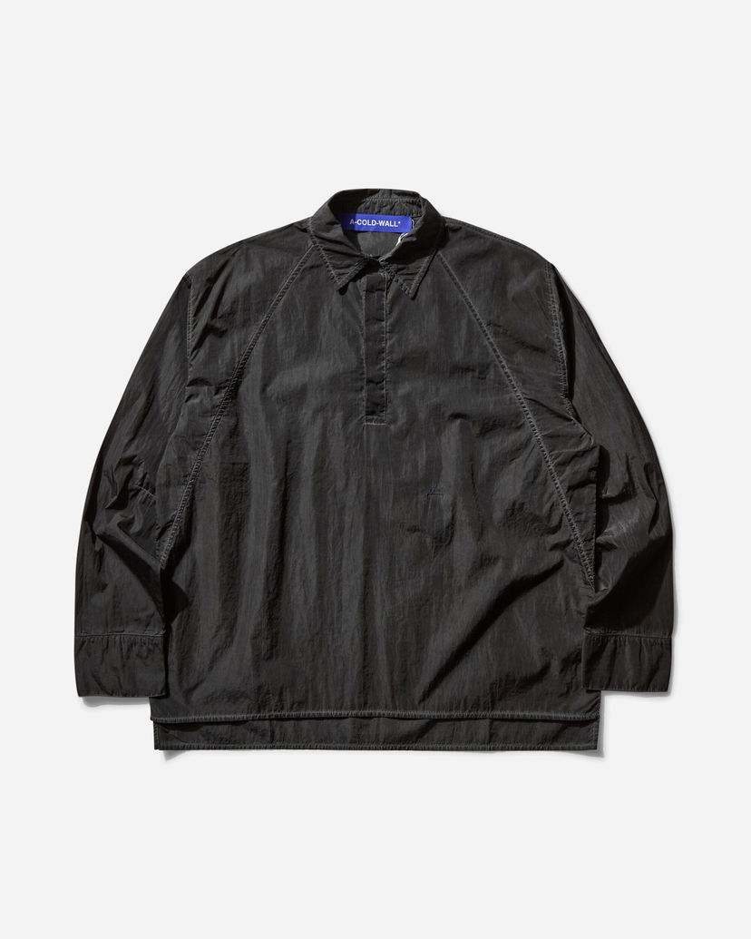 Skjorte A-COLD-WALL* A-COLD-WALL* Millbank Longsleeve Polo Sort | ACWMSH161 BLK