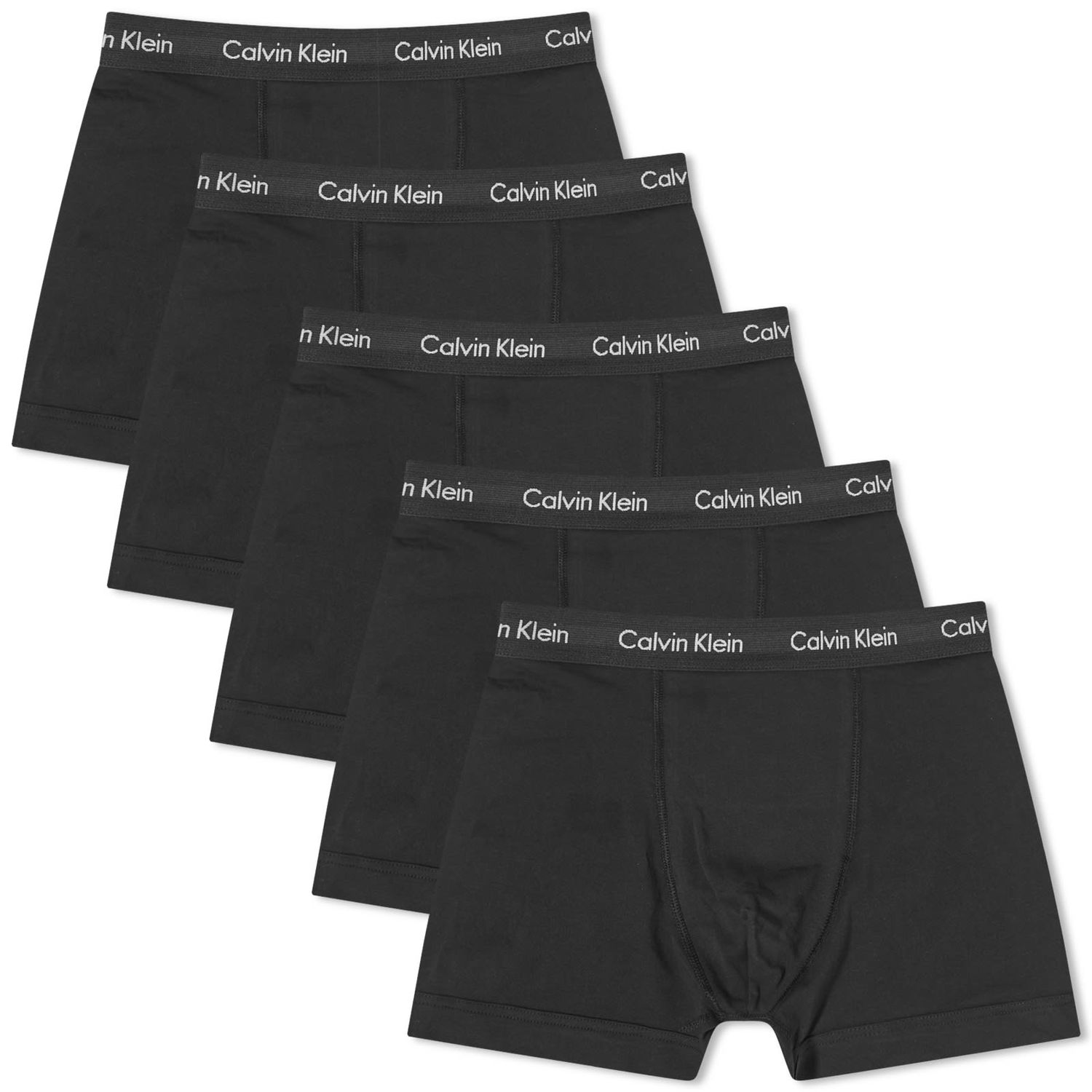 Boksere CALVIN KLEIN Men's Trunk - 5 Pack Black Sort | 000NB2877AXWB, 0