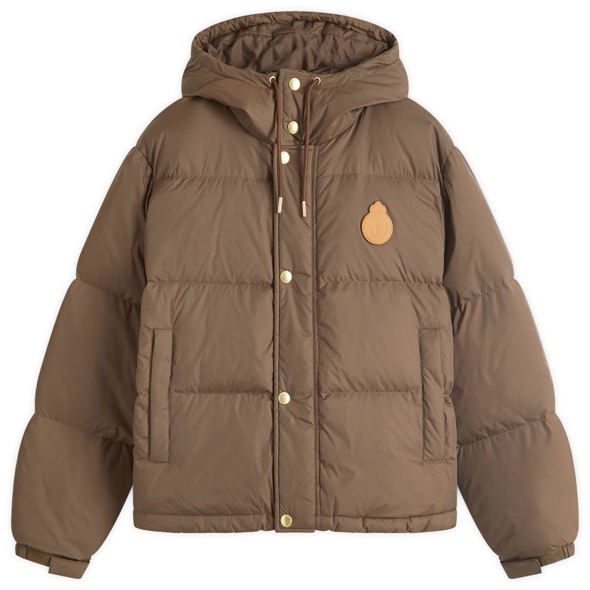Puffer jakke Sporty & Rich Crown Puffer Jacket Brun | OW020512202BR03-CHOC