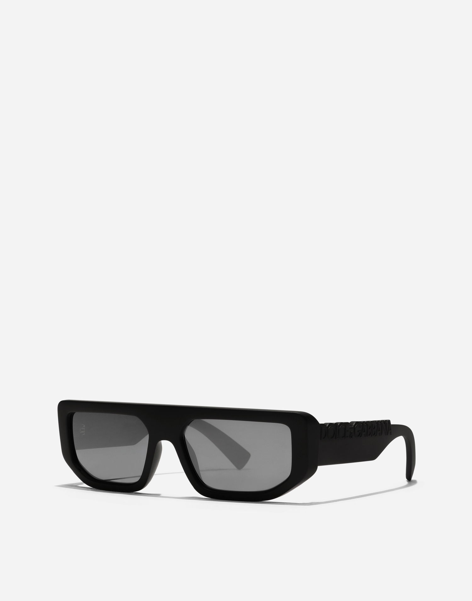 Solbriller Dolce & Gabbana Dg Logo Rectangular Sunglasses Sort | VG6203VN56G9V000, 1