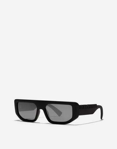 Solbriller Dolce & Gabbana Dg Logo Rectangular Sunglasses Sort | VG6203VN56G9V000, 1