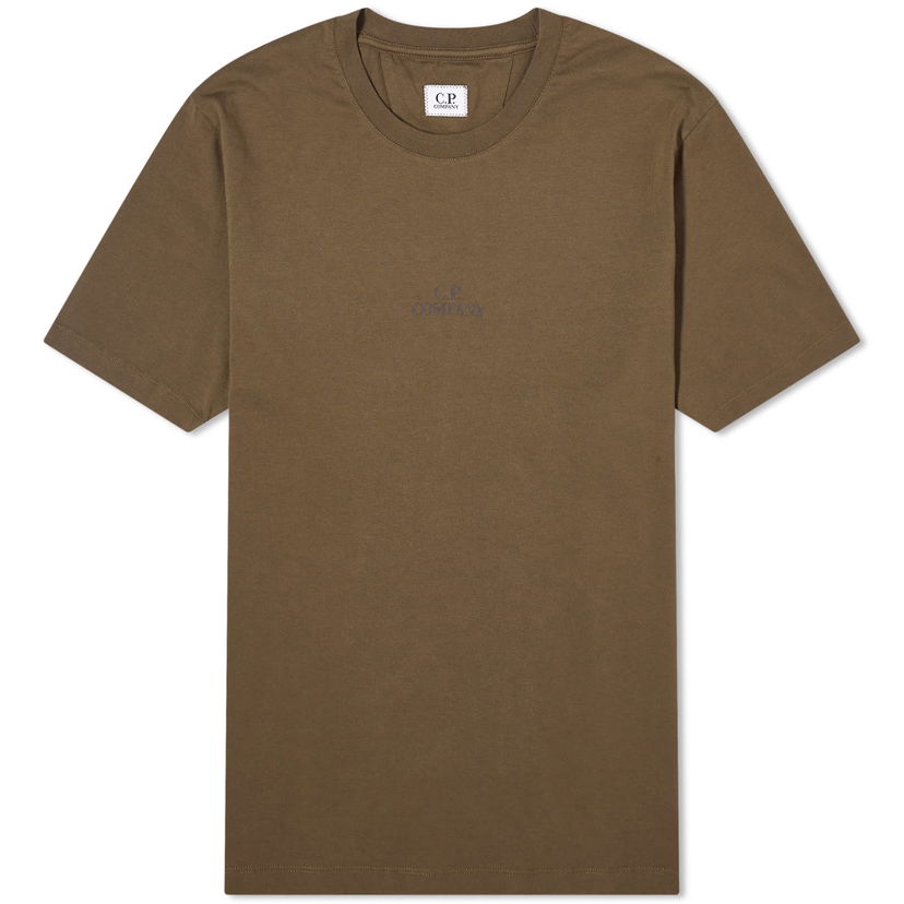 T-shirt C.P. Company 30/1 Jersey Graphic T-Shirt Ivy Green Grøn | CMTS141A-006586W-683