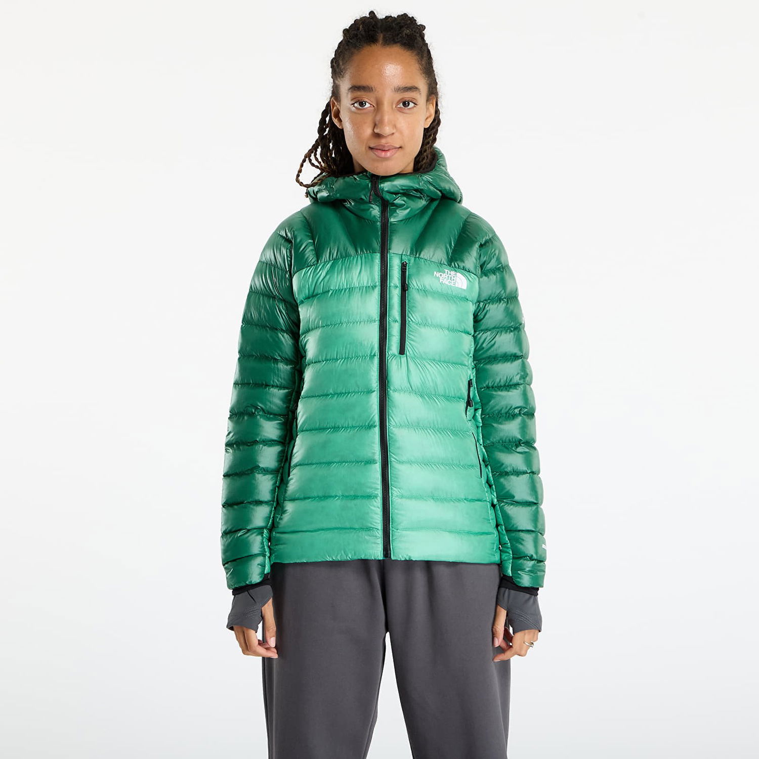 Puffer jakke The North Face Summit Breithorn Hooded Down Jacket Grøn | NF0A8805E271, 0