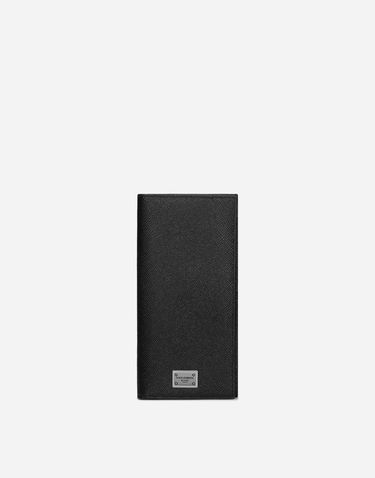 Tegnebog Dolce & Gabbana Calfskin Vertical Wallet With Logo Tag Sort | BP2573AG21980999, 0