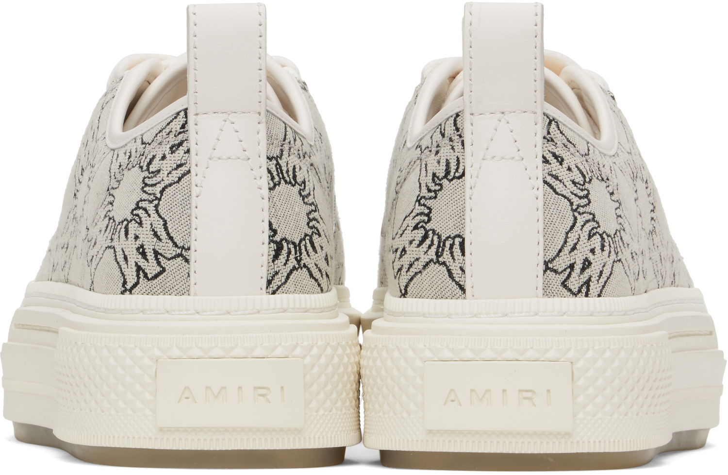 Tøj AMIRI AMIRI MA Quad Jacquard Court Low Hvid | AWFOSR1094, 1