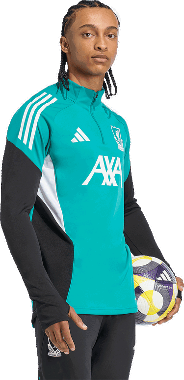 Jersey adidas Originals Liverpool FC European Training Top 2025/26 Long Sleeve Turkis | jv9004, 6