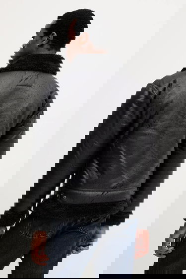 Jakke Alpha Industries Alpha Industries B-3 Shearling Jacket Sort | 143106.515, 2