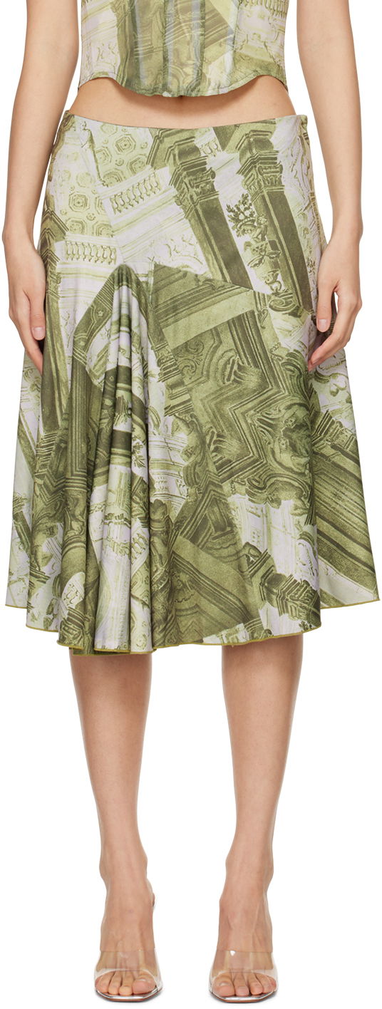 Nederdel Miaou Miaou Mila Midi Skirt Grøn | 4050VISEMB