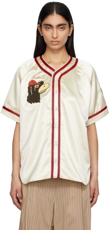 Jersey Bode Bode Redtail Baseball Shirt Beige | MRS25SH023, 0