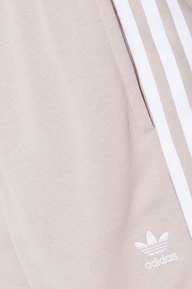 Shorts adidas Originals adidas Originals 3 Stripe French Terry High Waist Shorts Beige | IP0694, 4
