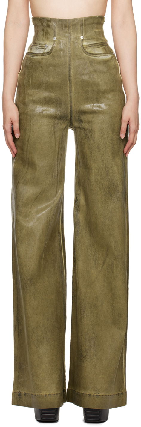 Jeans Rick Owens Cooper Dirt Jeans Grøn | DS02D2303 HSCF, 0
