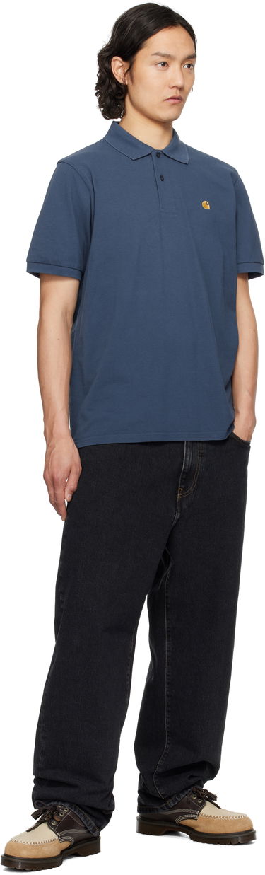 Polo skjorte Carhartt WIP Carhartt WIP Chase Pique Polo Blå | I023807, 3
