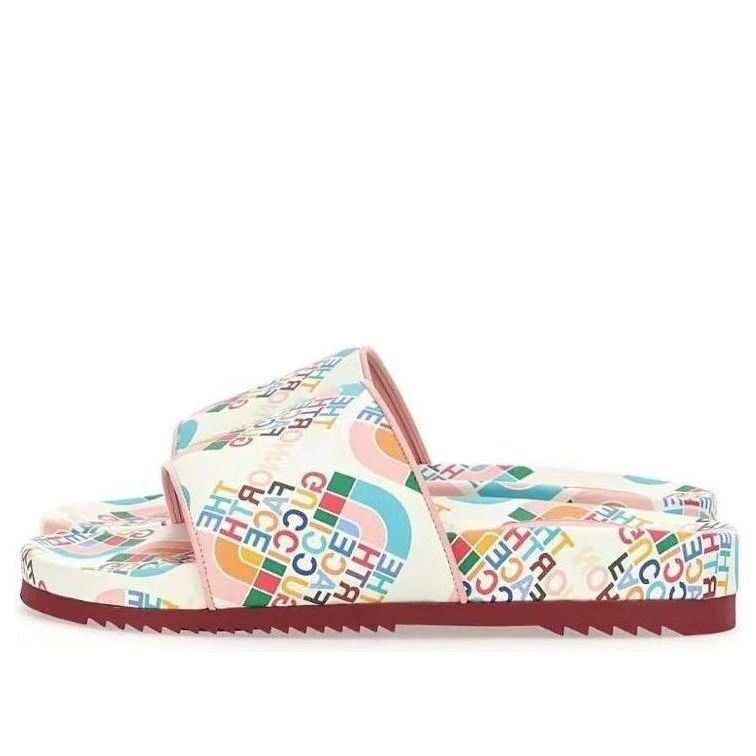 Sneakers og sko Gucci Gucci x The North Face Leather Slides Flerfarvet | 685636-CPDH0-5880, 0