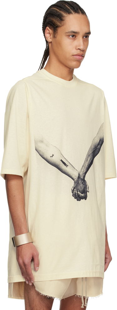 T-shirt Rick Owens Rick Owens Hollywood Jumbo T-Shirt Beige | RR01E5238 JNCP3, 1