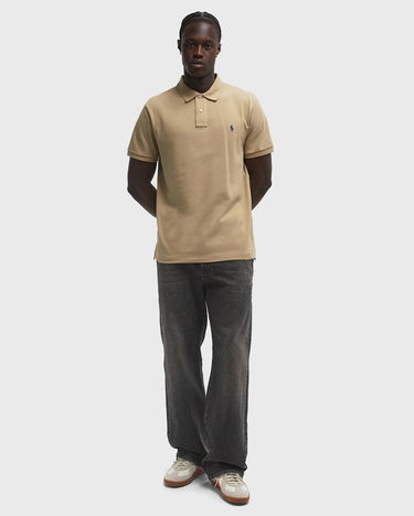 Polo skjorte Polo by Ralph Lauren Short Sleeve Polo Shirt Custom Slim Fit Beige | 710680784436, 2