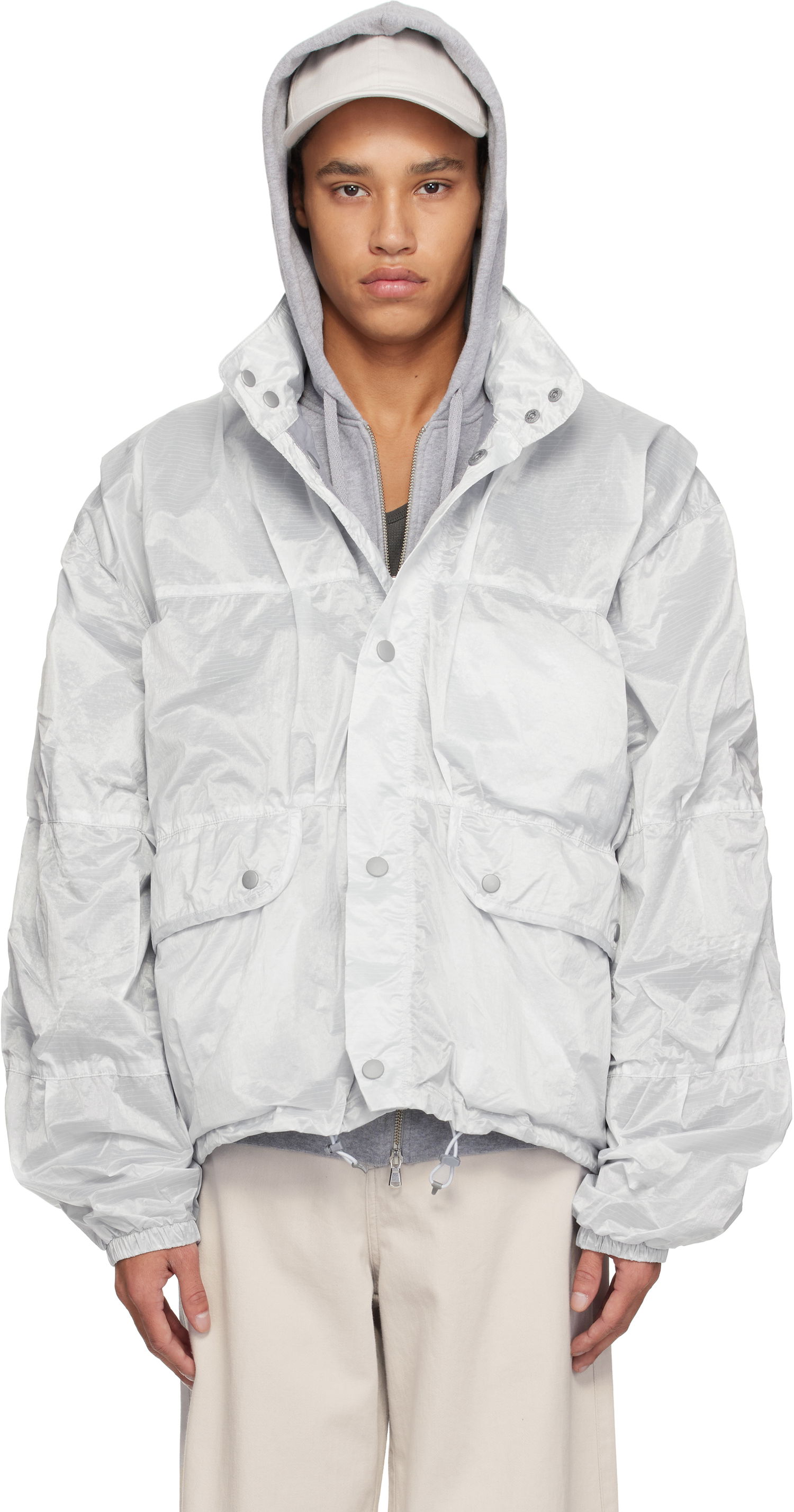 Vindjakke OUR LEGACY Our Legacy Exhale Puffa Jacket Hvid | M2251EVC, 0