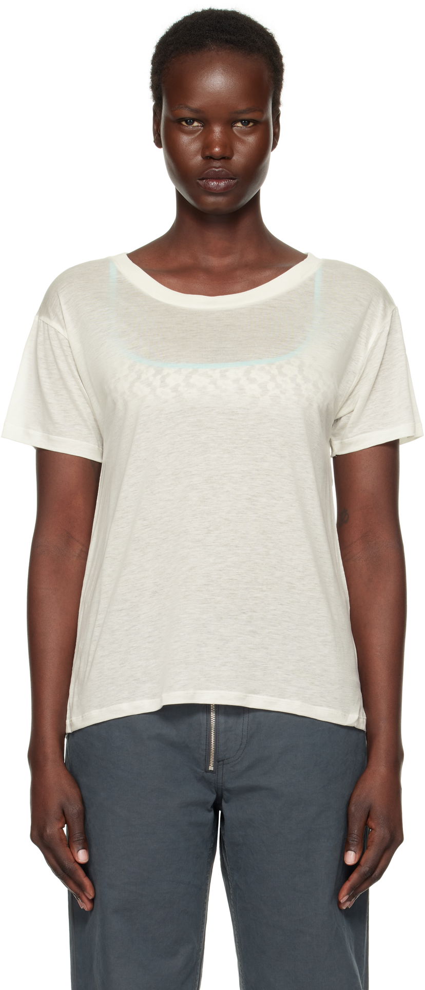 T-shirt Baserange Loose Fit T-Shirt Hvid | TOLO-BL-000
