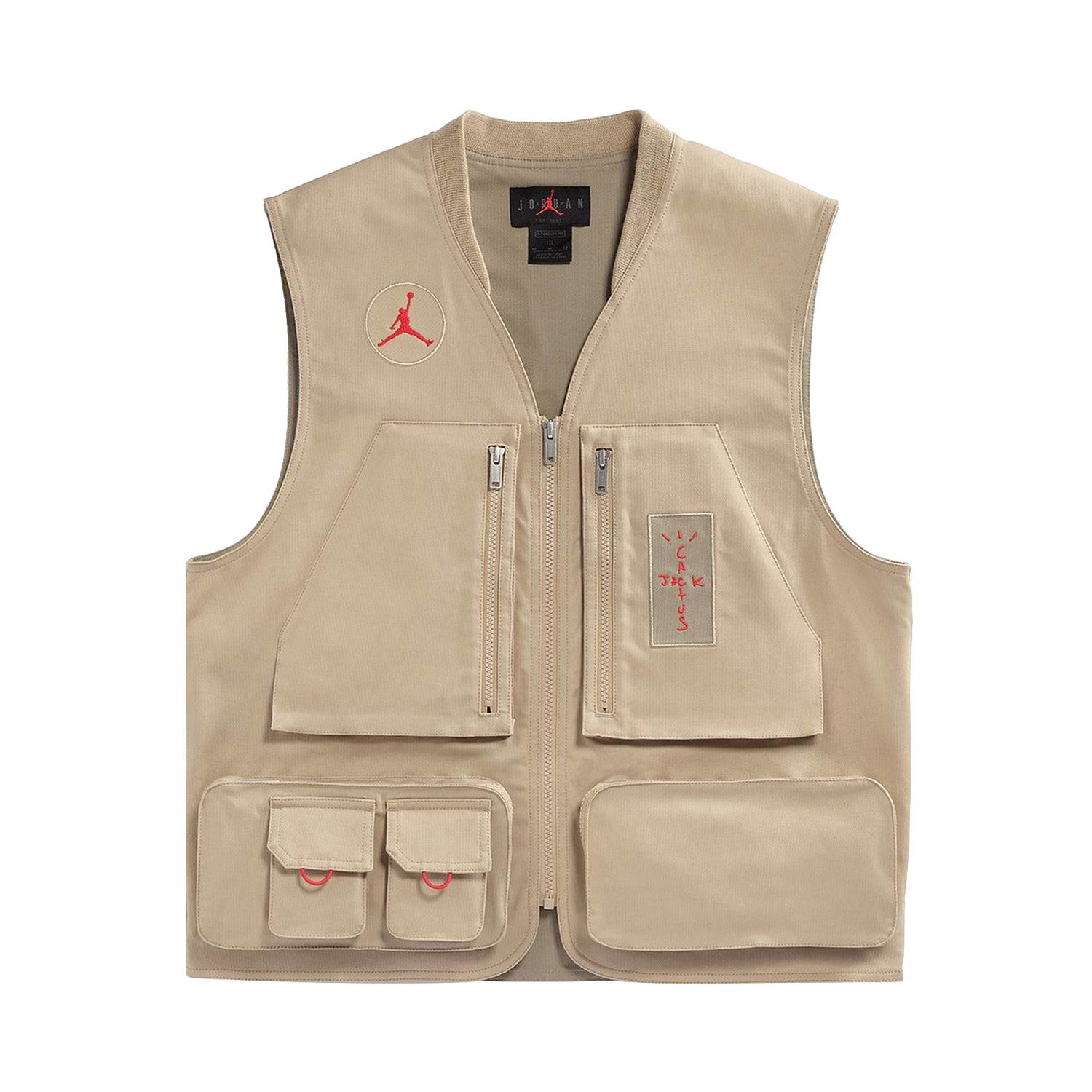 Vest Cactus Jack by Travis Scott Jordan x Utility Vest Beige | CW3169 201, 1