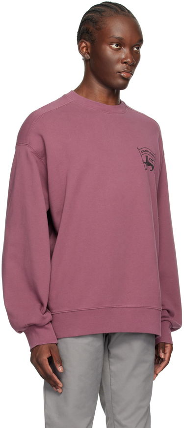 Sweatshirt Carhartt WIP Stamp Logo Sweatshirt Lyserød | I033620, 1