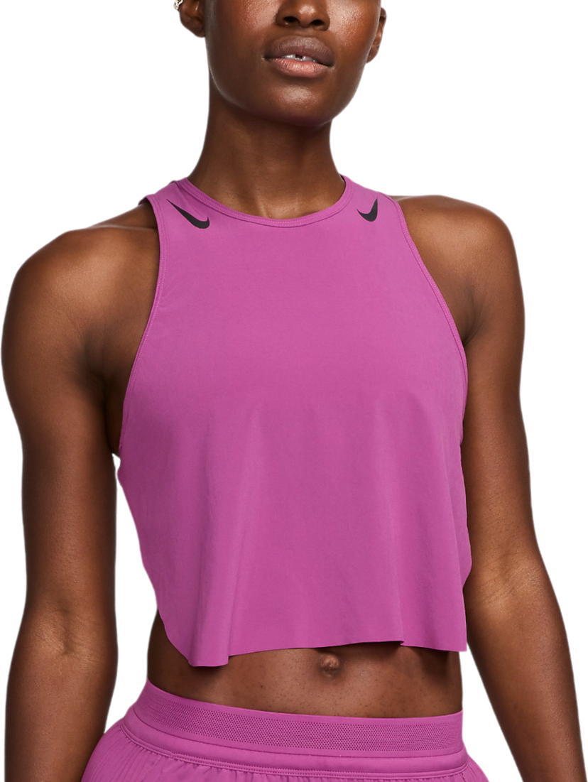 Tanktop Nike AeroSwift Crop Lyserød | fn2713-518