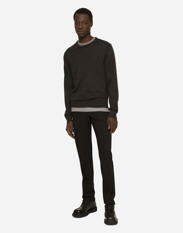 Sweater Dolce & Gabbana Dolce & Gabbana Cashmere Crewneck Sweater Brun | GX412TJAWLAN1254, 1