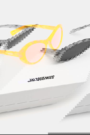 Solbriller Jacquemus Jacquemus ROND Sunglasses Gul | JAC107C5SUN, 3