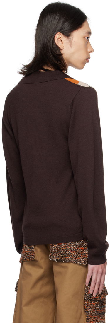 Polo skjorte Anna Sui Anna Sui Argyle Polo Brun | 624P20, 2