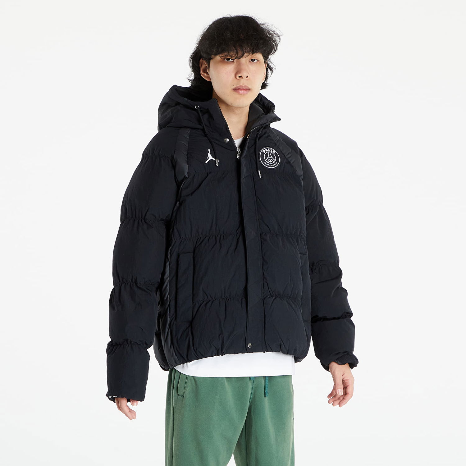 Puffer jakke Jordan Paris Saint-Germain Puffer Jacket Sort | DB6494-010, 1