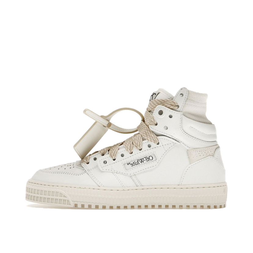 Sneakers og sko Off-White Off Court 3.0 Big Lace White Beige W Hvid | OWIA112S24LEA0040101