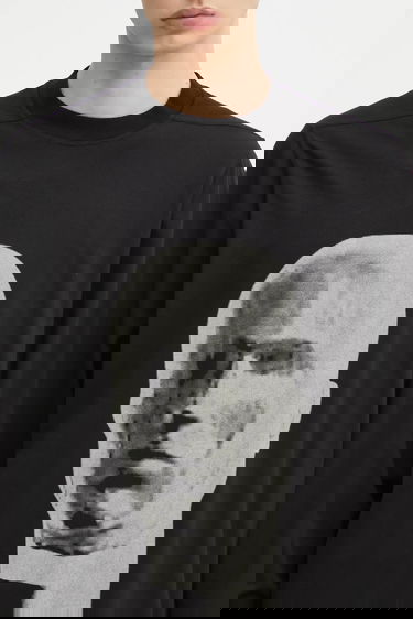 T-shirt Rick Owens Rick Owens DRKSHDW Jumbo Long Sleeve T-Shirt with Print Sort | DU02E7261.RNEP1, 3