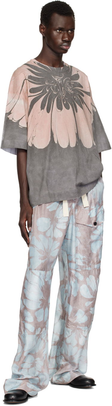 T-shirt Dries Van Noten Dries Van Noten Floral Print T-Shirt Lyserød | 251-021114-1603, 3
