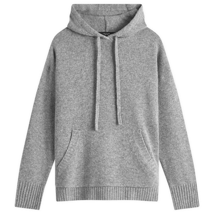 Sweater Max Mara Weekend Max Mara Scenico Knitted Hoodie Grå | 2515361111600
