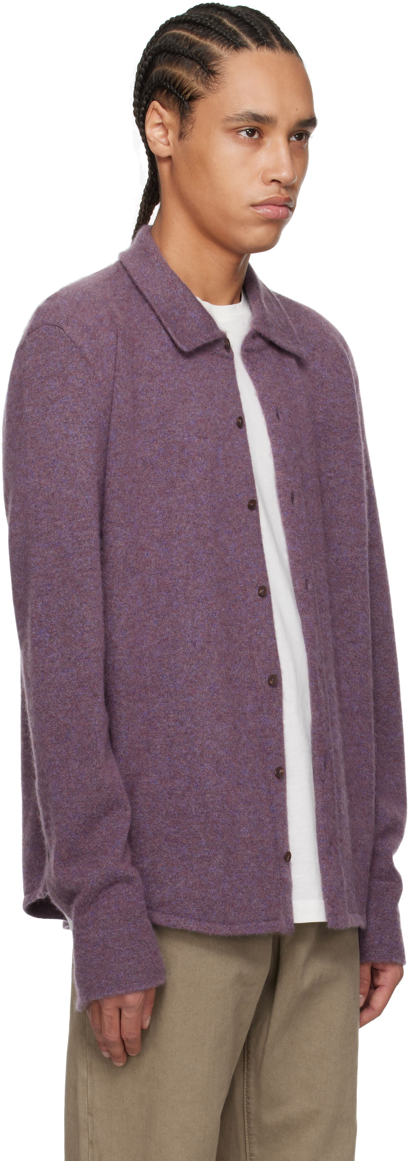 Sweater The Row The Row Lautaro Cardigan Lilla | 883-Y363, 1