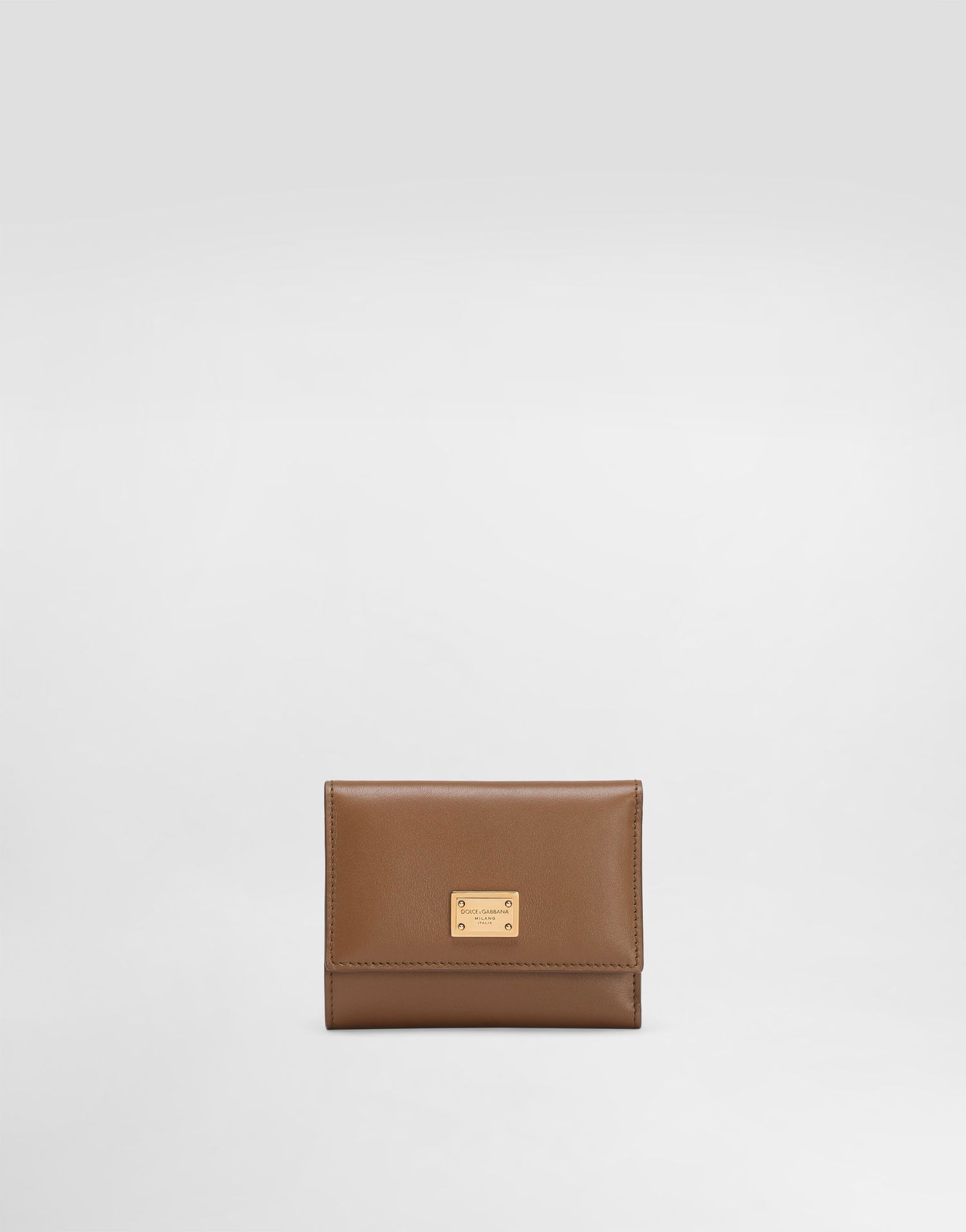 Tegnebog Dolce & Gabbana Dolce & Gabbana Plongé Calfskin Small Wallet Brun | BI0770A9S258Z093, 0