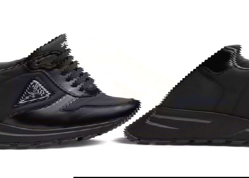 Sneakers og sko Prada Prax Re-Nylon Sneaker Black Blue Sort | 2EE369-3LF5-F0713-F-G000, 0