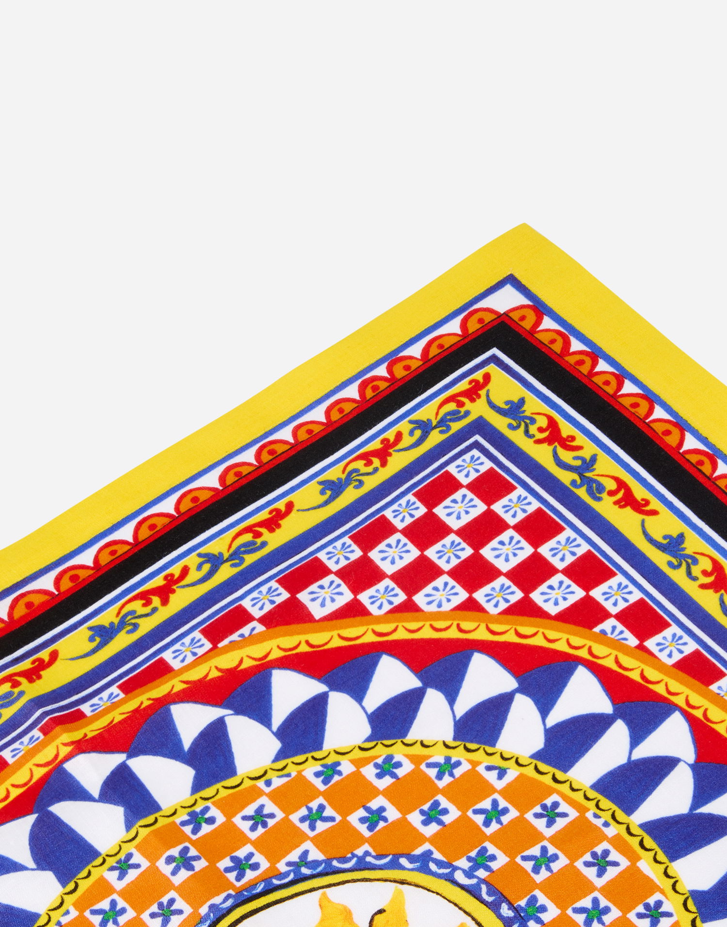 Home decor Dolce & Gabbana Set Of 2 Linen Napkins With Sun Print Gul | TCGS05TCADNUC082, 1